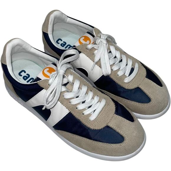 CAMPER Pelotas XLF Blue Beige Suede Leather Nylon Sneakers  Size: EU 40 / US 7 - Picture 1 of 7